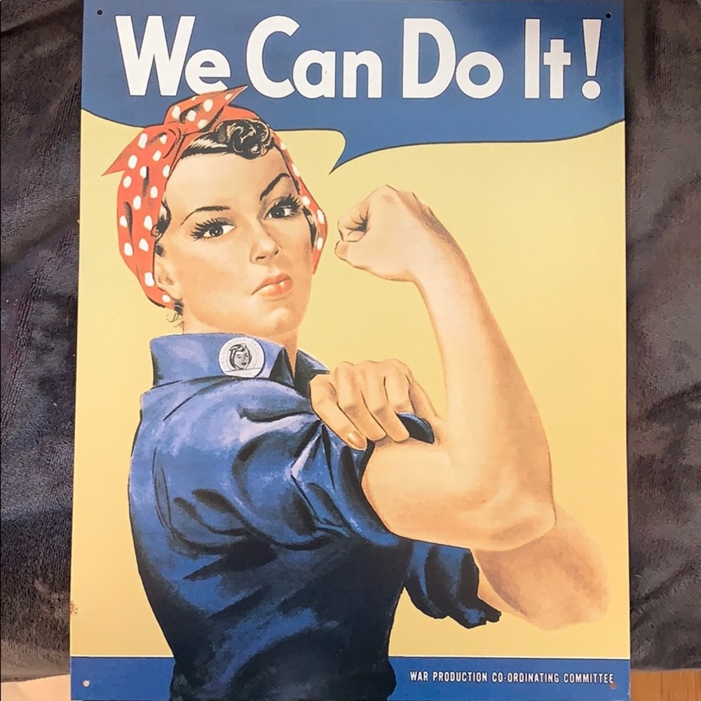 Rosie the Riveter Metal Poster